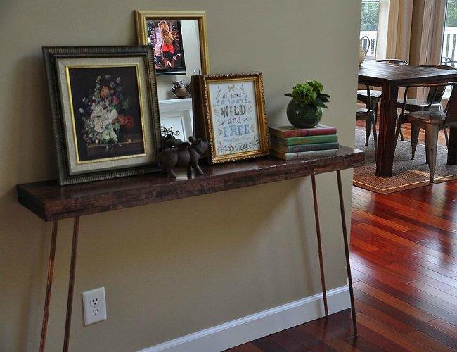 diy console table plans