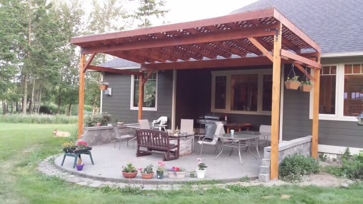 DIY Fractal-Pattern Covered Patio