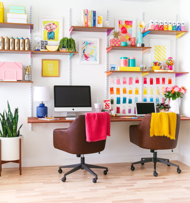 Mounted Wall DIY Corner Desk Plans