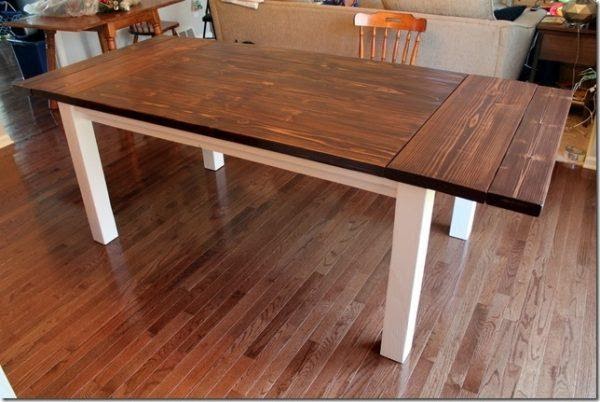 DIY Farmhouse Table with Extensions