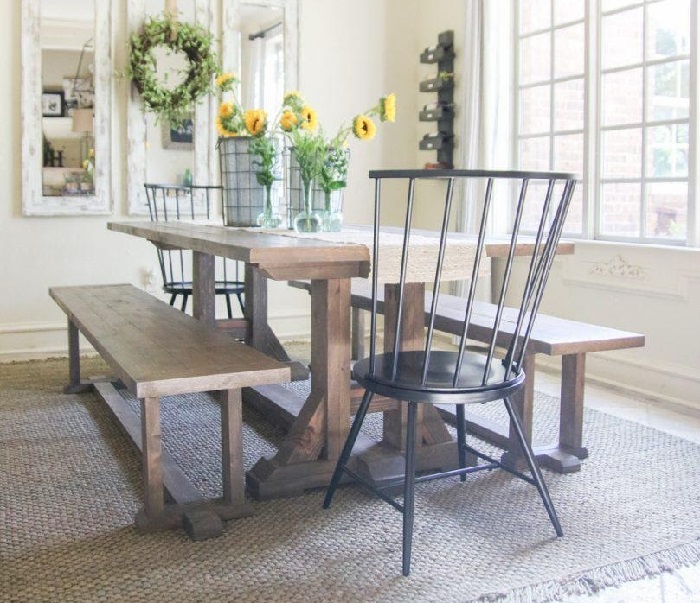 Pottery Barn Inspired DIY Farmhouse Table