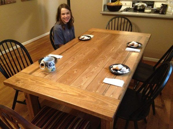 Simply Rustic DIY Farmhouse Table Plan