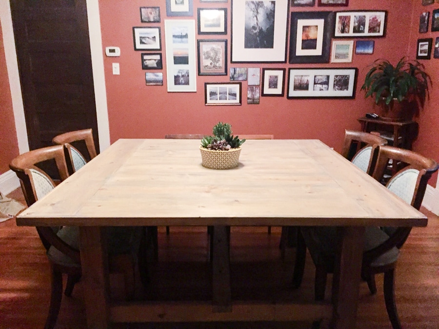 Wide Farmhouse Table 