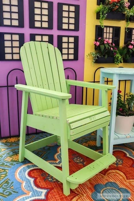 DIY Adirondack Counter Height Chair