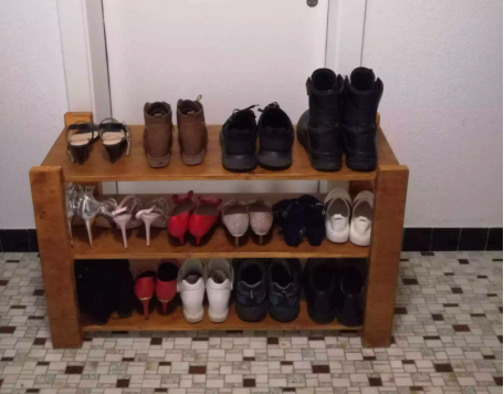 DIY $35 Shoe Shelf