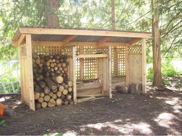 12*16 Shed Made Of Firewood