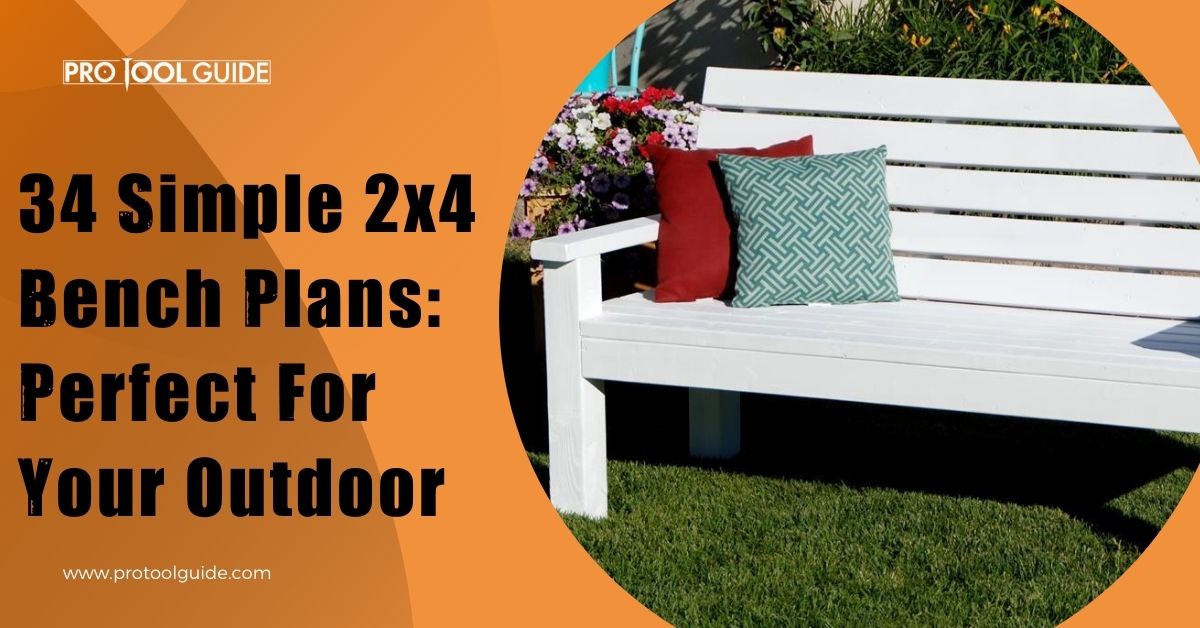 34 Simple 2x4 Bench Plans Perfect For Your Outdoor