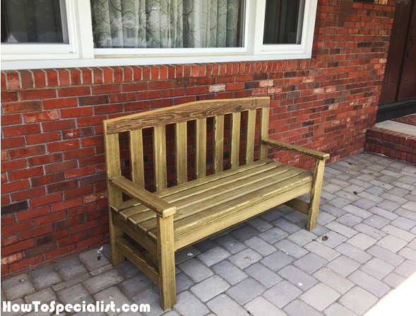 Beautiful wooden bench