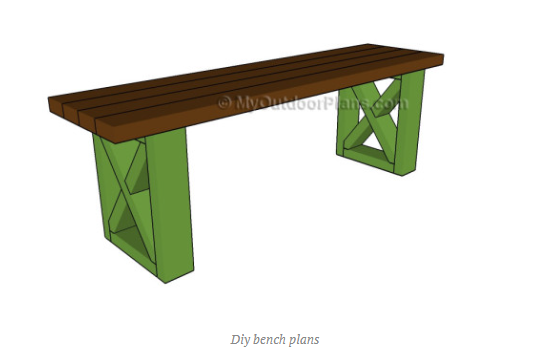 Rustic 2×4 bench Plan