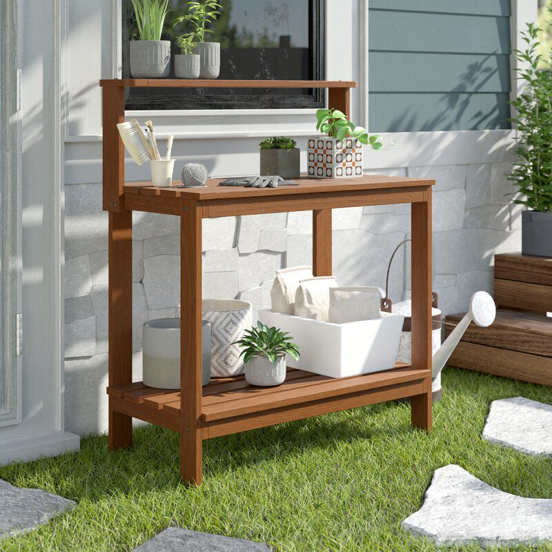 Compact designed potting bench