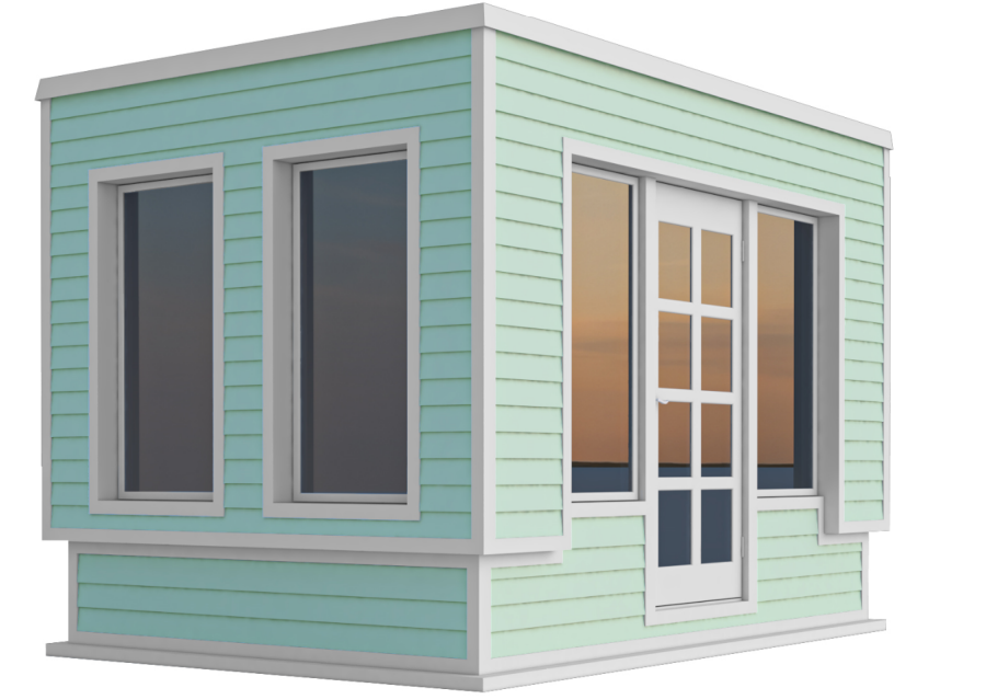 8x12 Office Shed