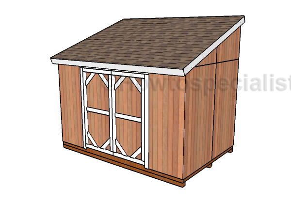Easy to Build 8×12 Lean to Shed
