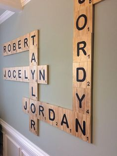 Wood Burned Letter Tiles