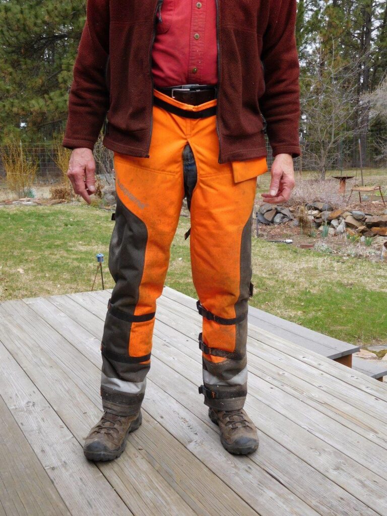 Husqvarna Technical Chaps my brother is going on work after wearing this safety pants
