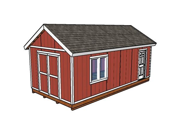 Lumber Shed with T1-11 Siding