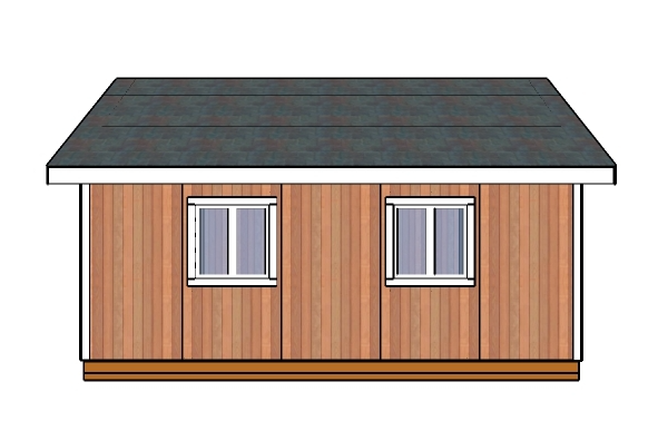 Simple Gable Roof 16x20 Shed