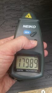 Neiko 20713A Digital Tachometer using